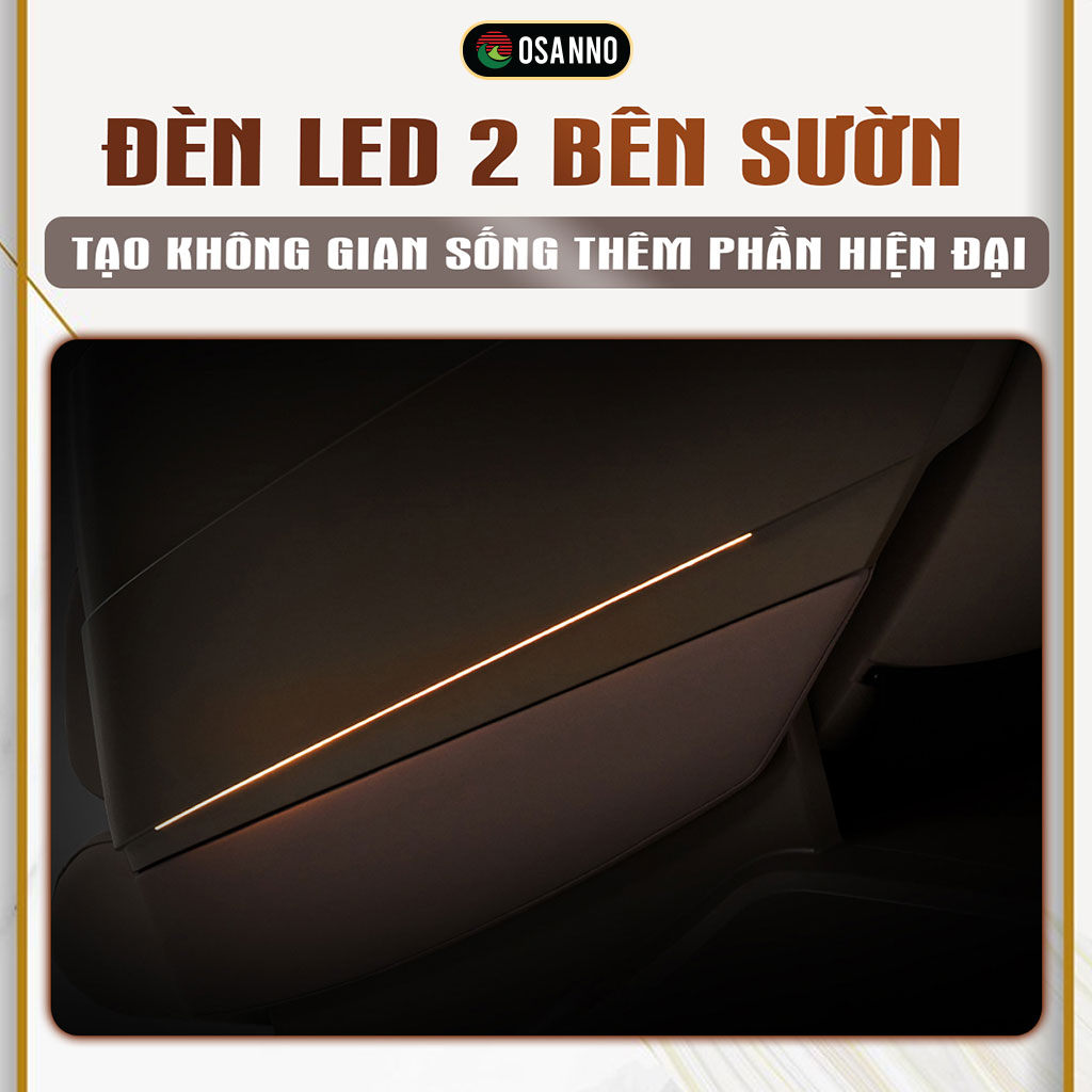 Thiết kế đèn led hai bên sườn hiện đại