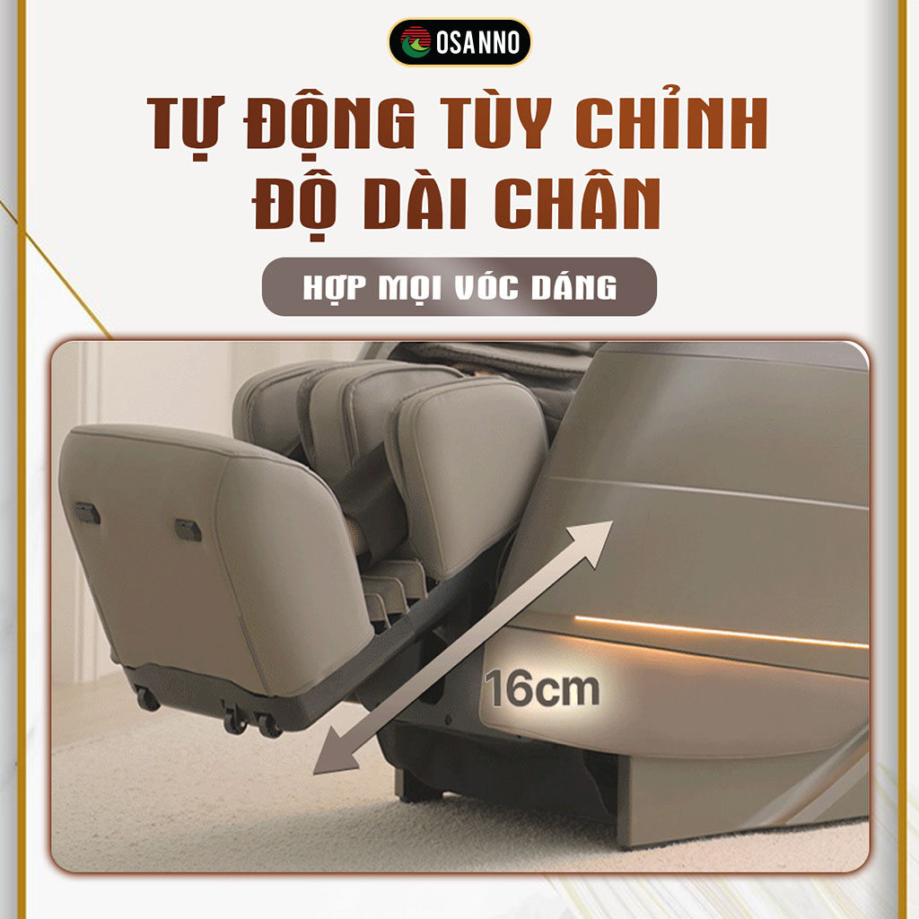 Tùy chỉnh độ dài chân tự động theo ý muốn khách hàng