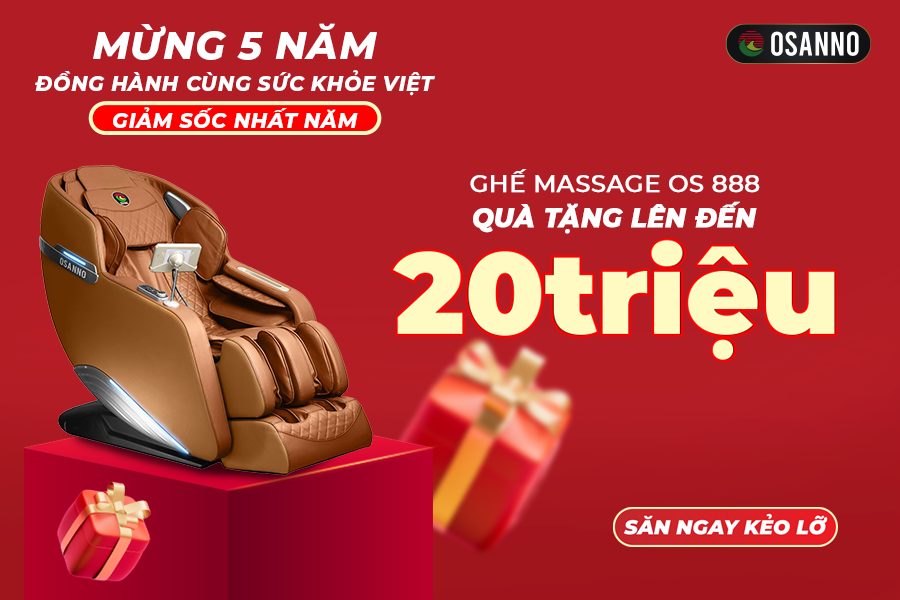 Ghế massage OS 888 giảm sốc nhất năm cùng quà tặng lên đến 20 triệu