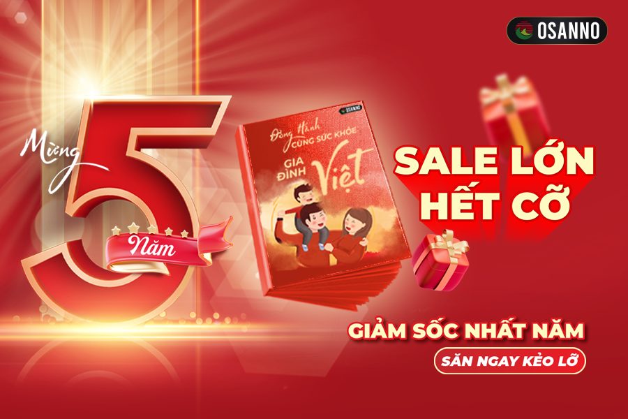 Ghế massage Osanno sale lớn hết cỡ mừng 5 năm đồng hành cùng sức khỏe gia đình Việt