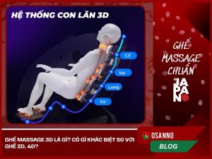 Ghế massage 3D là gì? Có gì khác biệt so với ghế 2D, 4D?