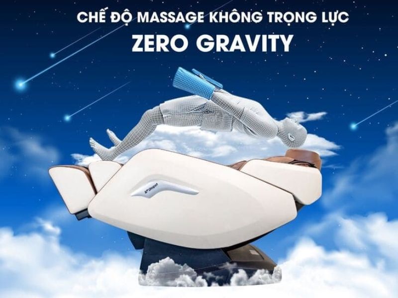 Ghế massage không trọng lực là dòng ghế massage tích hợp chế độ “zero gravity”