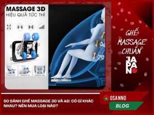 So sánh ghế Massage 3D và 4D: có gì khác nhau? Nên mua loại nào?