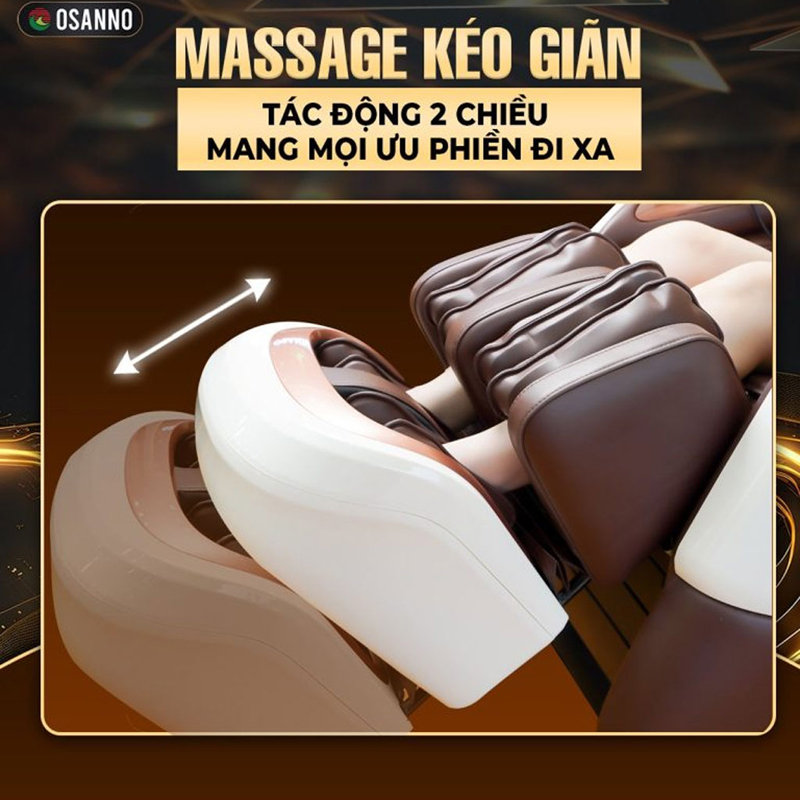 Massage kéo giãn hỗ trợ phân bố đều áp lực lên các dây thần kinh