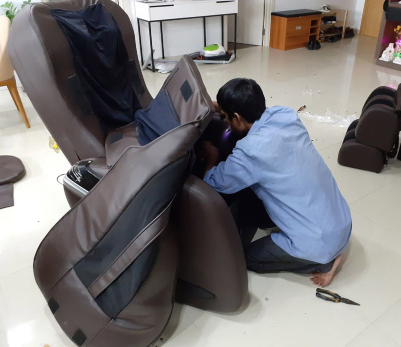 Cách khắc phục túi khí ghế massage không hoạt động