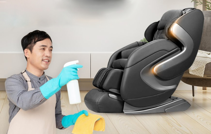 Bảo quản và vệ sinh da ghế massage