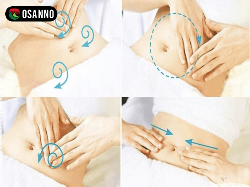 Các kỹ thuật massage bụng dựa vào tình trạng vấn đề mà bạn gặp phải
