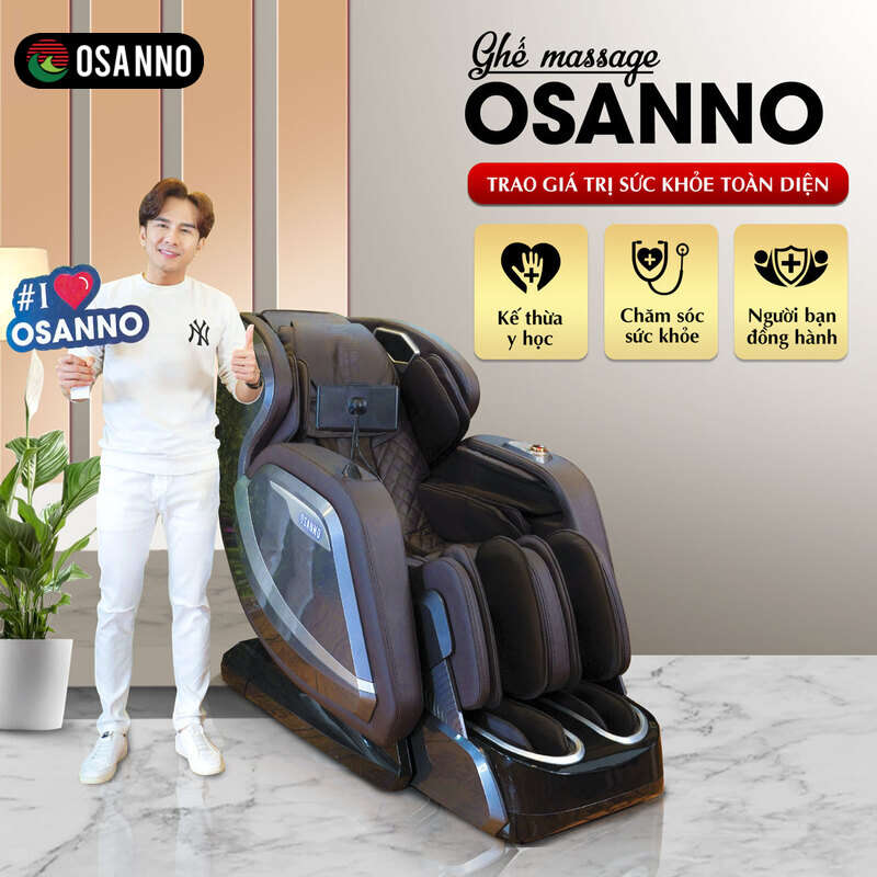 Ghế massage OSANNO là giải pháp lý tưởng để chăm sóc và phục hồi hàng ngày