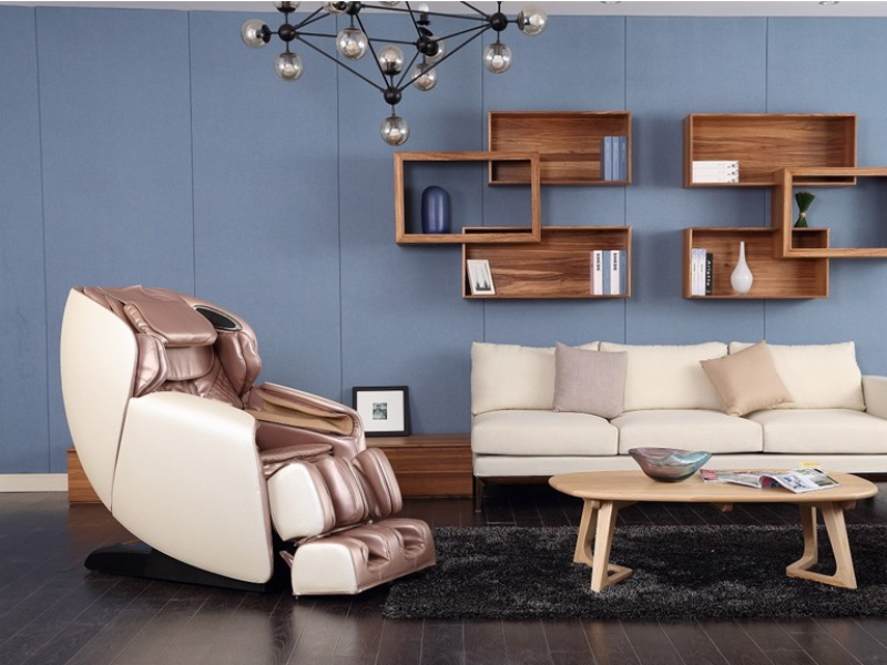 Bố trí ghế massage đúng vị trí giúp vận hành trơn tru và giữ thẩm mỹ phòng khách