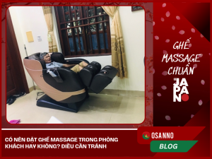đặt ghế massage trong phòng khách