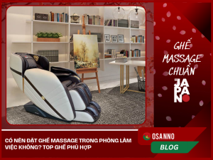 đặt ghế massage trong phòng làm việc
