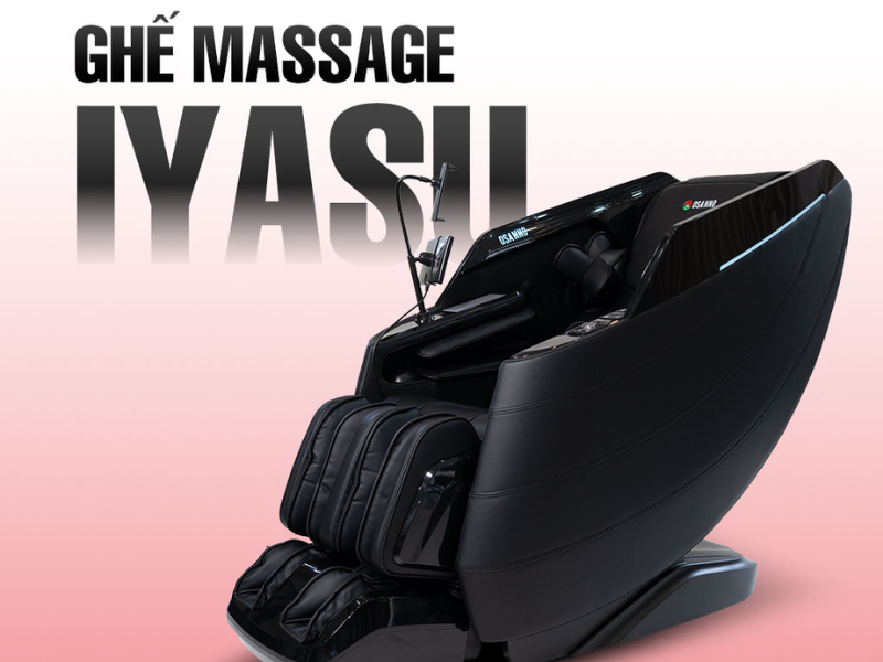 Ghế massage IYASU cao cấp, công nghệ 4D, thiết kế sang trọng