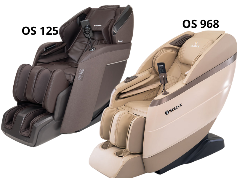 Ghế massage JP-125 JP-968 nhập khẩu, con lăn 4D, SL Track dài, Body Scan tự động