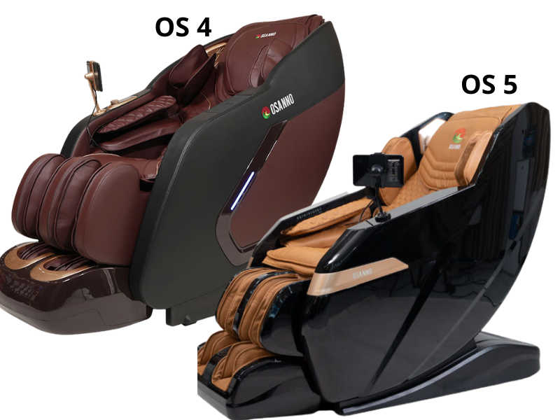 Ghế massage OS-4 OS-5 tinh tế, con lăn 4D, phù hợp mọi lứa tuổi