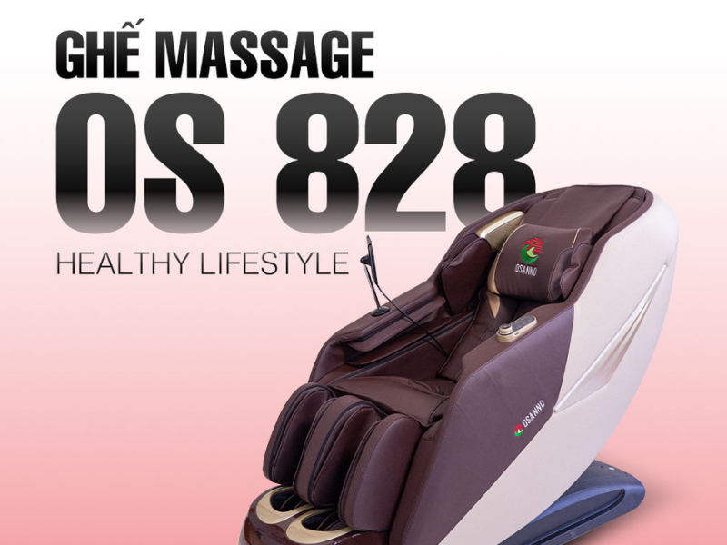 Ghế massage OS 828 gọn nhẹ, phù hợp phòng khách hoặc phòng ngủ