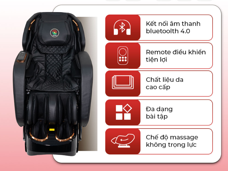 Ghế massage OS 868 giảm căng cơ, thư giãn toàn thân hiệu quả