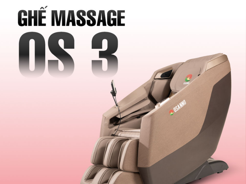 Ghế massage Osanno OS-3 với chế độ không trọng lực và túi khí toàn thân