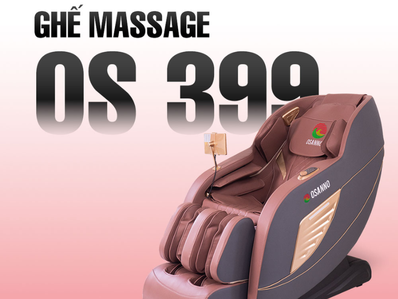 Ghế massage Osanno OS-399 nhỏ gọn phù hợp không gian tân cổ điển