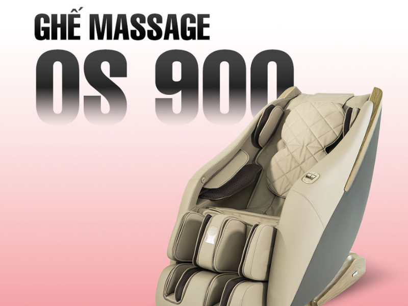 Ghế massage Osanno OS-900 sản xuất Nhật Bản, da thật cao cấp