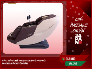 Ghế massage phù hợp với phong cách tối giản