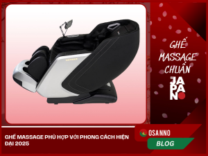 Ghế massage phù hợp với phong cách hiện đại 2025