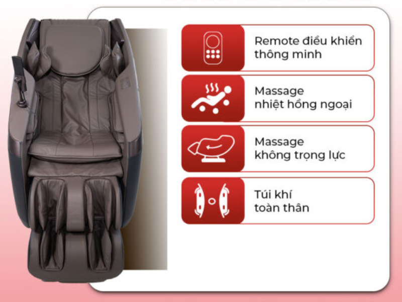 Ghế MIYAKO OSANNO massage 3D toàn thân, phù hợp gia đình nhiều thế hệ