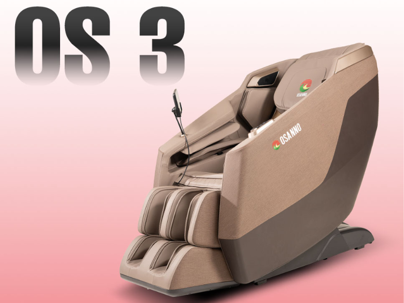 Ghế OS-3 gọn gàng, massage toàn thân với con lăn 4D
