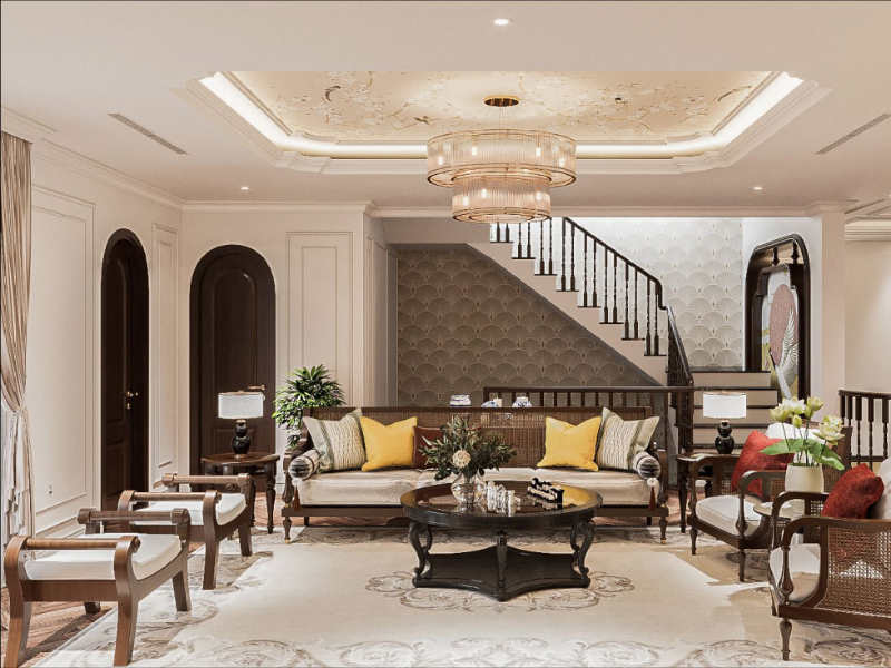 Indochine mang lại sự ấm áp và thư giãn cho không gian sống