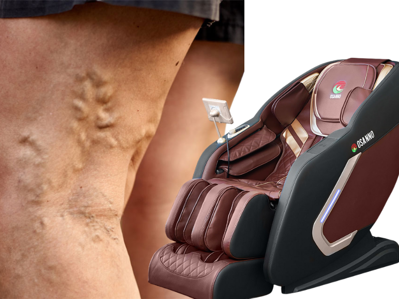 Sử dụng ghế massage đúng cách dành cho người suy giãn tĩnh mạch