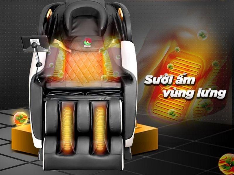 Dấu hiệu nhận biết ghế massage không phát nhiệt hồng ngoại