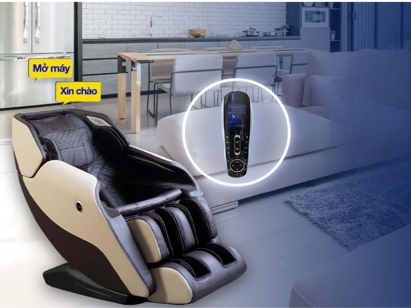 Điểm khác biệt của điều khiển giọng nói và remote cầm tay trên ghế massage