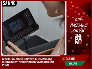 Điều khiển giọng nói trên ghế massage không nhạ