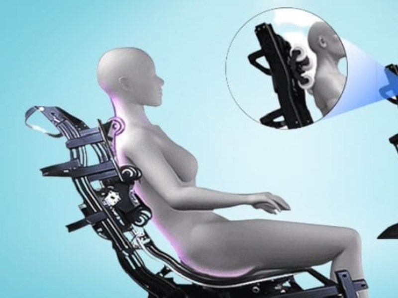 Ghế massage con lăn silicon mang lại trải nghiệm nhẹ nhàng, an toàn