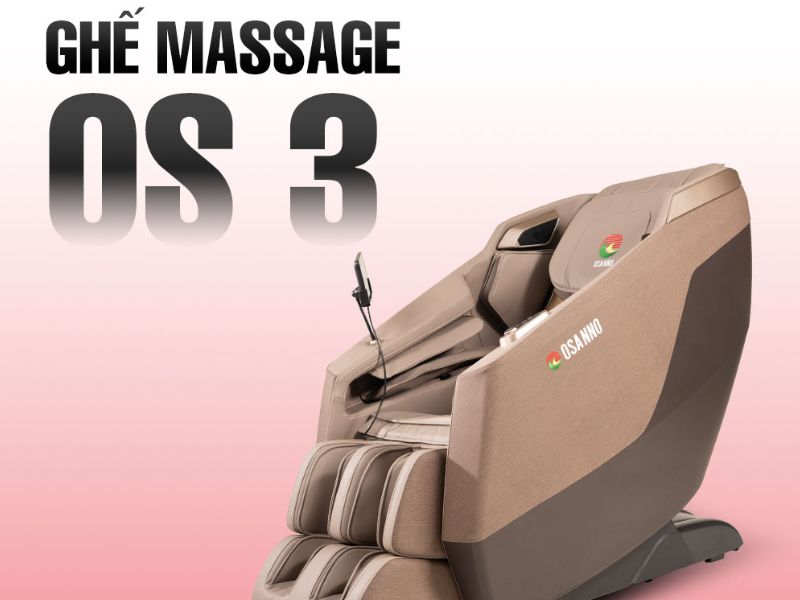 Ghế massage Osanno OS 3 tích hợp nhiệt hồng ngoại vùng lưng
