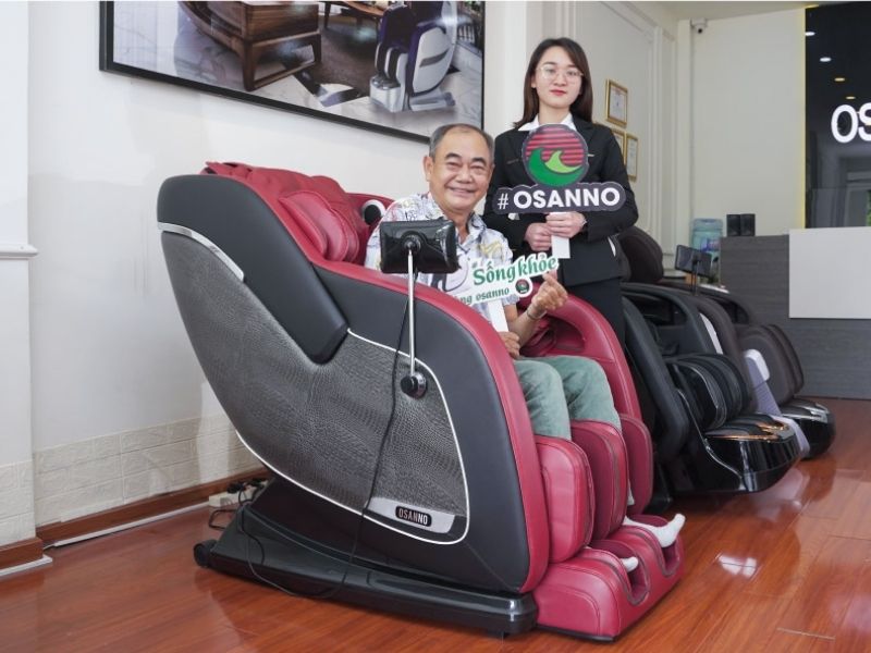 Ghế massage Osanno OS 300 trị liệu chuyên sâu có điều khiển giọng nói
