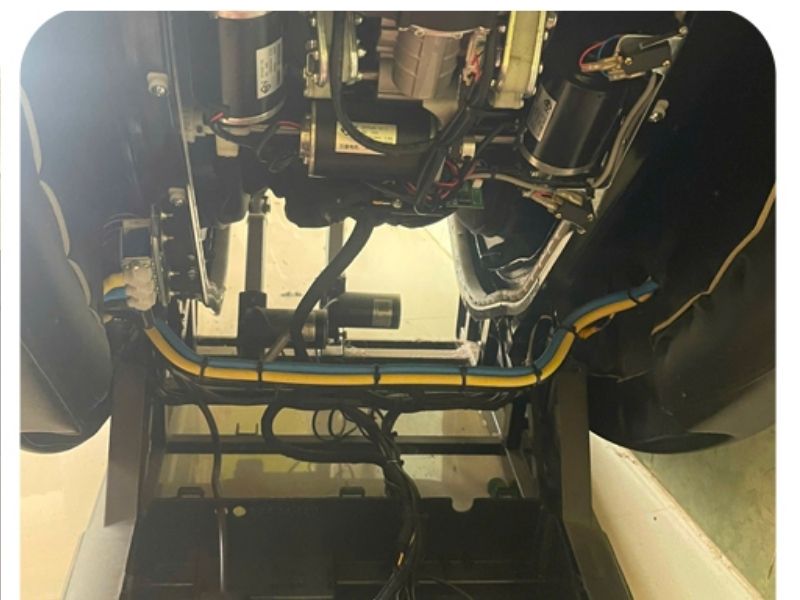 Không đánh dấu dây dẫn khi tháo ghế massage gây lỗi hệ thống