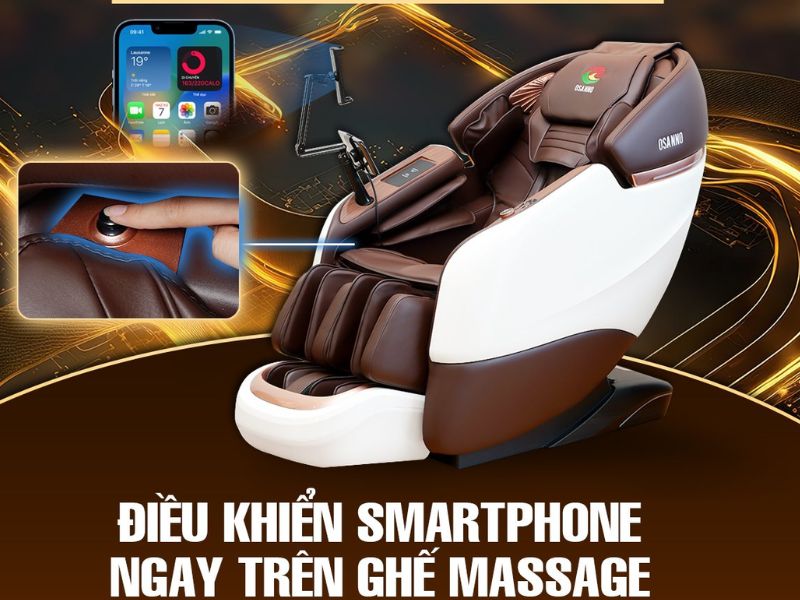 Kiểm tra chế độ Bluetooth trên bảng điều khiển ghế massage