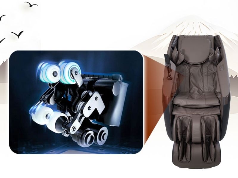 Massage con lăn tác động sâu vào cơ bắp và cột sống