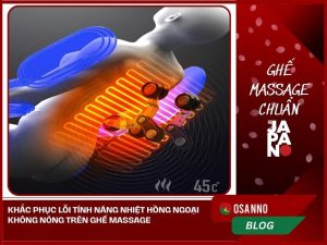 Tính năng nhiệt hồng ngoại không nóng trên ghế massage