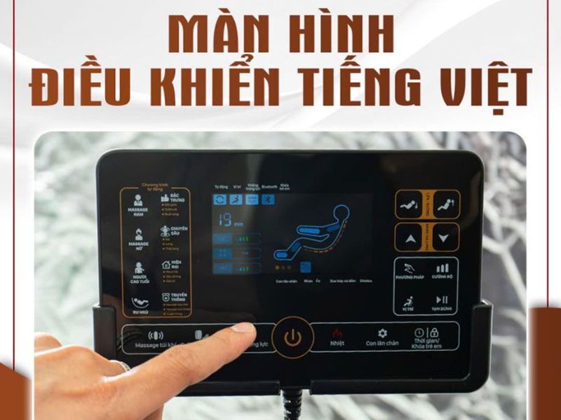 Cách sử dụng bảng điều khiển ghế massage
