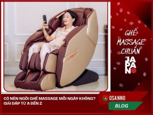 Có nên ngồi ghế massage mỗi ngày