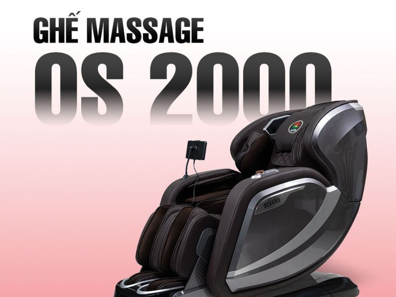 Ghế massage Osanno OS 2000 với hệ thống con lăn 6D mạnh mẽ