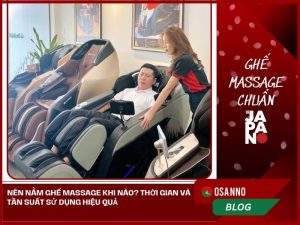Nên nằm ghế massage khi nào